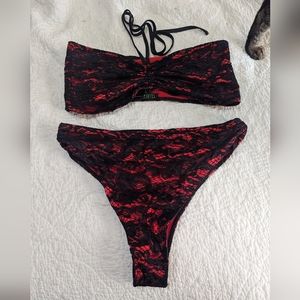 ClubExx Pole Wear Set Size L Black & Red